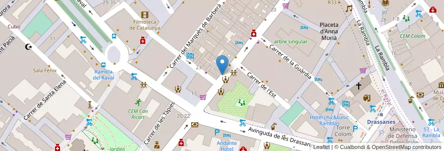 Mapa de ubicacion de 365 Cafe en スペイン, カタルーニャ州, Barcelona, バルサルネス, Barcelona.