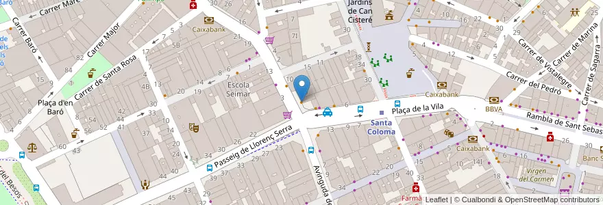 Mapa de ubicacion de 365 Cafes en 스페인, Catalunya, Barcelona, Barcelonès, Santa Coloma De Gramenet.