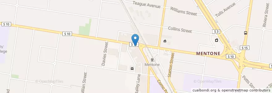 Mapa de ubicacion de ANZ en Австралия, Виктория, City Of Kingston.