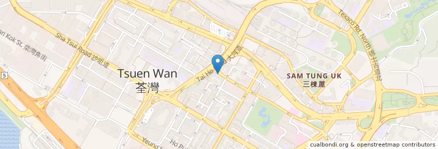Mapa de ubicacion de 麥當勞 McDonald's en Китай, Гуандун, Гонконг, Новые Территории, 荃灣區 Tsuen Wan District.