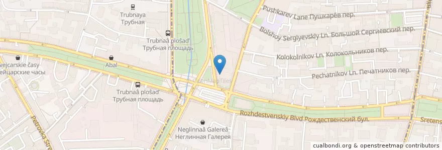 Mapa de ubicacion de Кофе Хауз en Rusland, Centraal Federaal District, Moskou, Центральный Административный Округ, Мещанский Район.
