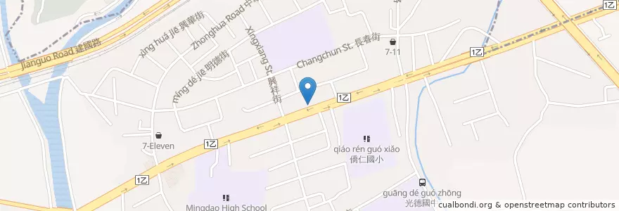 Mapa de ubicacion de 麥當勞 en Taiwan, Taichung, Wuri District.