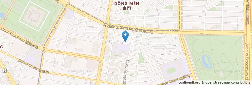 Mapa de ubicacion de 東門餃子館 en Taiwán, Nuevo Taipéi, Taipéi, 大安區.