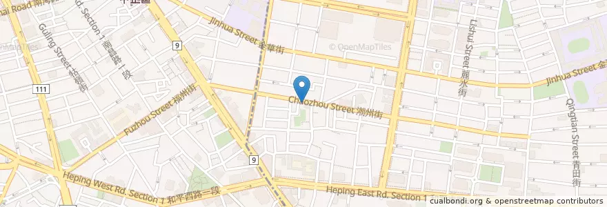 Mapa de ubicacion de 金華麵店 en تایوان, 新北市, تایپه.
