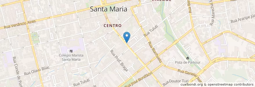 Mapa de ubicacion de Farmatrati en 브라질, 남부지방, 히우그란지두술, Região Geográfica Intermediária De Santa Maria, Região Geográfica Imediata De Santa Maria, Santa Maria.