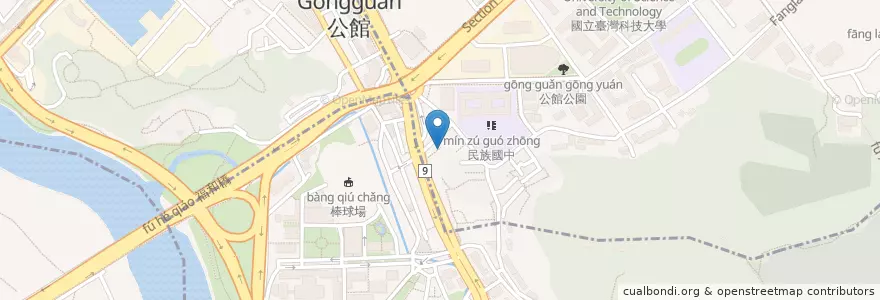 Mapa de ubicacion de 清寶宮 en 台湾, 新北市, 台北市, 文山区.