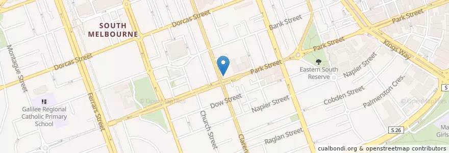 Mapa de ubicacion de Fishers Craft Beer Bar en 오스트레일리아, Victoria, City Of Port Phillip.