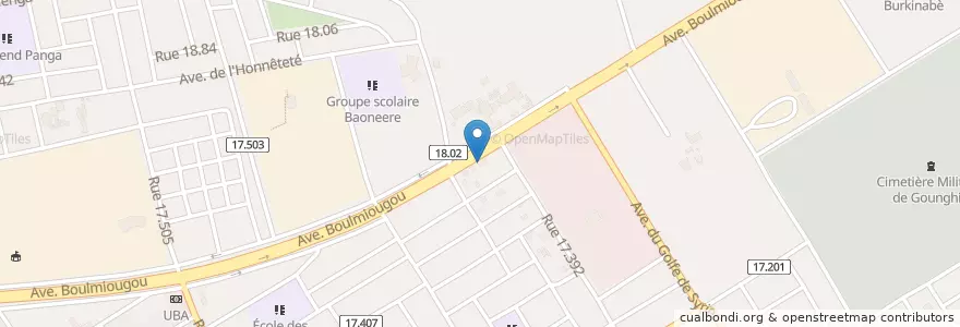 Mapa de ubicacion de Société Nationale des Postes -Agence de Pissy en Burquina Faso, Centre, Kadiogo, Ouagadougou.