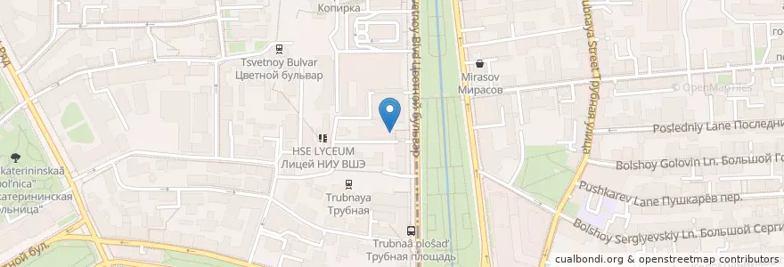 Mapa de ubicacion de Генбанк en Russia, Central Federal District, Moscow, Central Administrative Okrug, Meshchansky District, Tverskoy District.