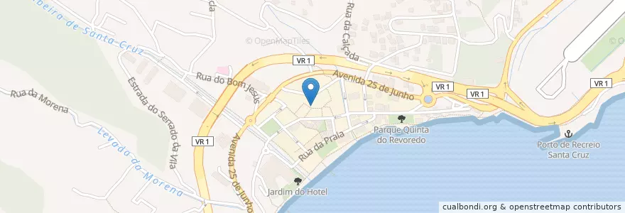 Mapa de ubicacion de Vet Santa Cruz en 葡萄牙, Santa Cruz, Santa Cruz.