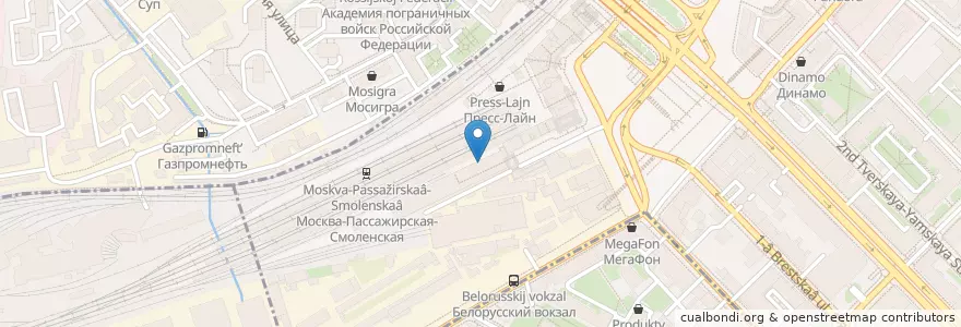 Mapa de ubicacion de Караван-Л en Rússia, Distrito Federal Central, Москва, Центральный Административный Округ, Тверской Район.