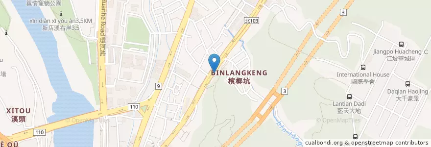 Mapa de ubicacion de 無極慈玄宮 en Tayvan, 新北市, 新店區.