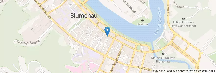 Mapa de ubicacion de Check-in Gardem Café en Brasilien, Süden, Santa Catarina, Região Geográfica Intermediária De Blumenau, Microrregião De Blumenau, Blumenau.