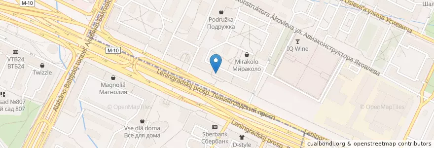 Mapa de ubicacion de Ригла en Rusia, Distrito Federal Central, Москва, Северный Административный Округ, Район Сокол, Район Аэропорт.