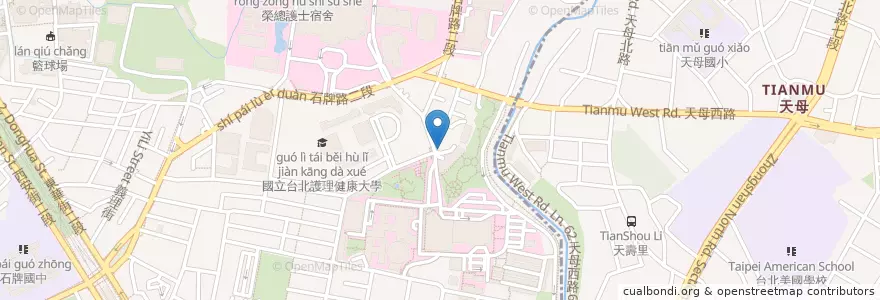 Mapa de ubicacion de 星巴克振興門市 en 台湾, 新北市, 台北市, 北投区.