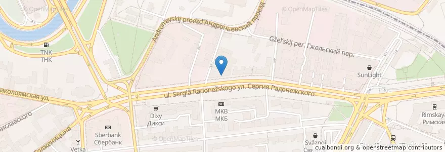 Mapa de ubicacion de Дента-Эль en 俄罗斯/俄羅斯, Центральный Федеральный Округ, Москва, Центральный Административный Округ, Таганский Район.
