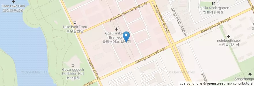 Mapa de ubicacion de CGV en 대한민국, 경기도, 고양시, 일산동구.