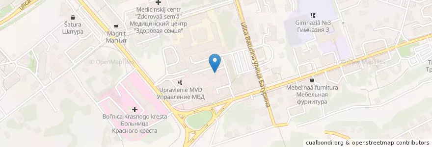 Mapa de ubicacion de Сами с усами en Russland, Föderationskreis Zentralrussland, Oblast Wladimir, Городской Округ Владимир.
