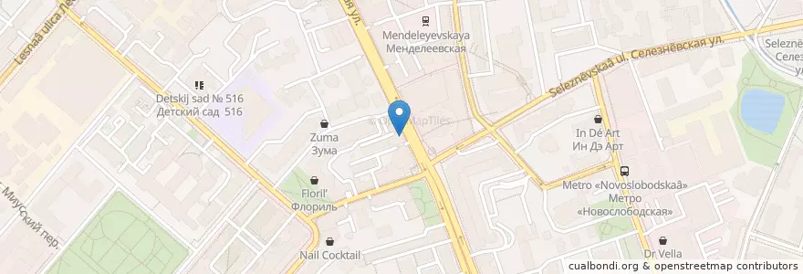 Mapa de ubicacion de Теремок en Rusia, Центральный Федеральный Округ, Москва, Центральный Административный Округ, Тверской Район.