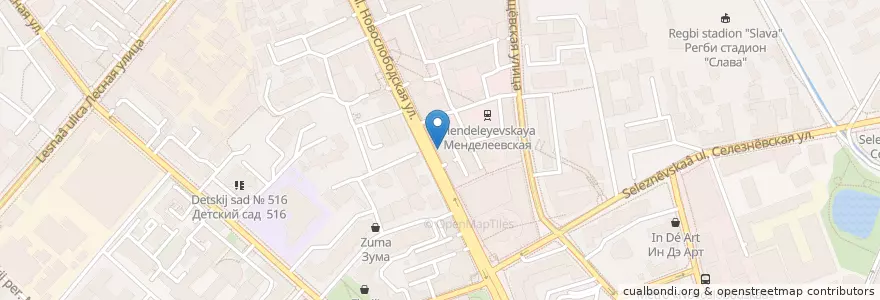 Mapa de ubicacion de Шоколадница en روسيا, Центральный Федеральный Округ, Москва, Центральный Административный Округ, Тверской Район.