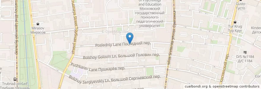 Mapa de ubicacion de ФПБ Банк en Russland, Föderationskreis Zentralrussland, Moskau, Zentraler Verwaltungsbezirk, Мещанский Район.