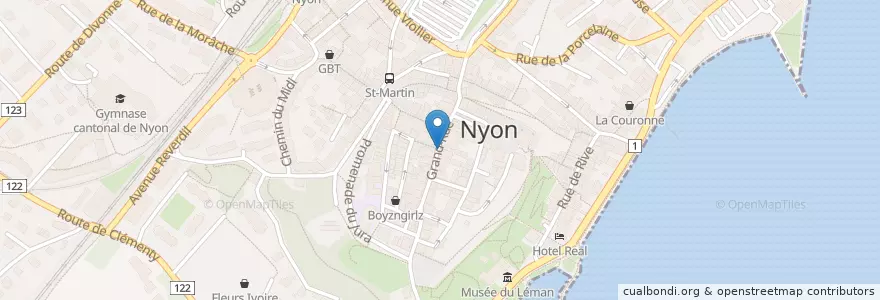 Mapa de ubicacion de Sushi Haiku en İsviçre, Vaud, District De Nyon, Nyon.