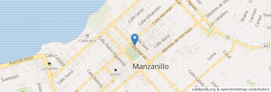 Mapa de ubicacion de Coctel De Ostiones en 古巴, Granma, Manzanillo, Ciudad De Manzanillo.