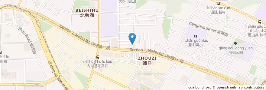 Mapa de ubicacion de 呈榀精緻涮涮鍋 en 台湾, 新北市, 台北市, 内湖区.