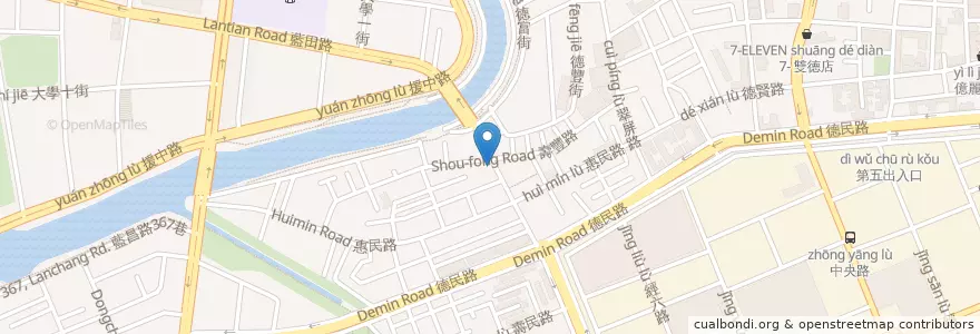 Mapa de ubicacion de 黑浮咖啡館楠梓店 en 臺灣, 高雄市, 楠梓區.