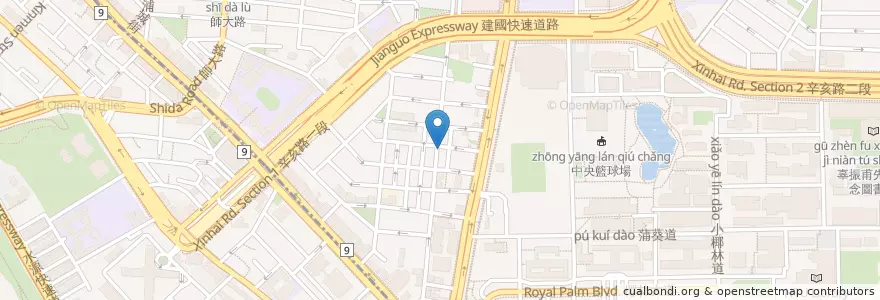 Mapa de ubicacion de 稲咖哩 en Taiwan, Nuova Taipei, Taipei.