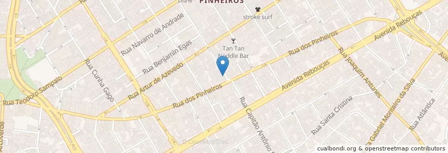 Mapa de ubicacion de Casa Café en 巴西, 东南部, 圣保罗, Região Geográfica Intermediária De São Paulo, Região Metropolitana De São Paulo, Região Imediata De São Paulo, 聖保羅.