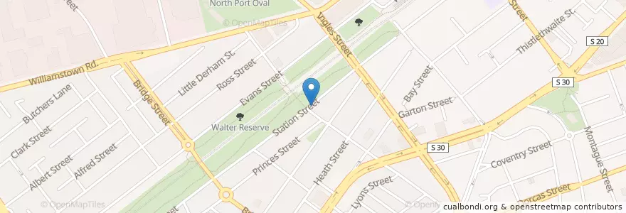 Mapa de ubicacion de Station Street Trading Company en Australia, Victoria, City Of Port Phillip.