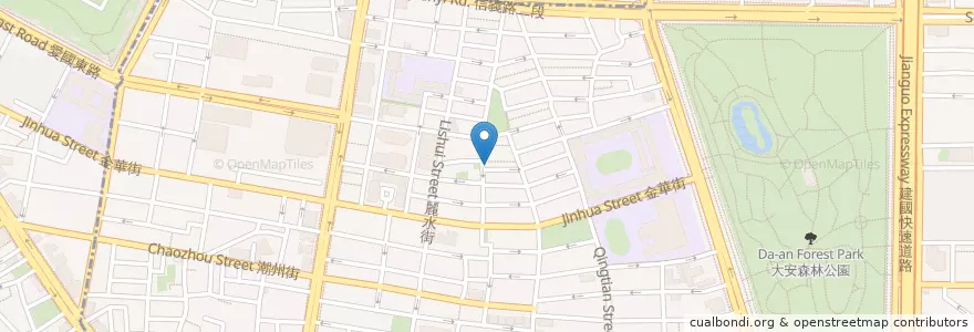 Mapa de ubicacion de 燒鳥處 en 臺灣, 新北市, 臺北市, 大安區.