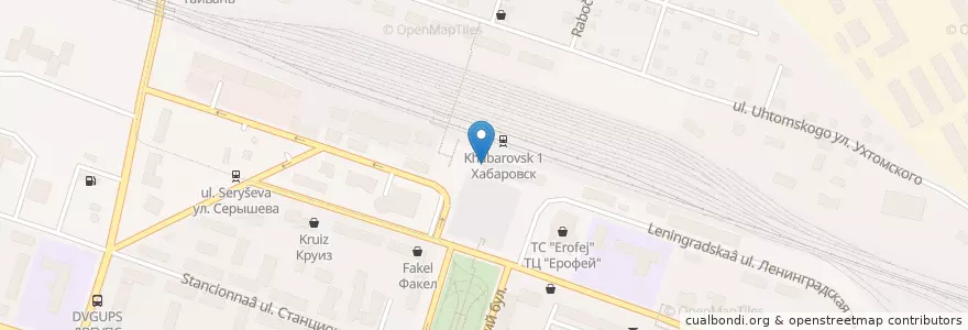 Mapa de ubicacion de Густав&Густав Express en Россия, Дальневосточный Федеральный Округ, Хабаровский Край, Городской Округ Хабаровск.