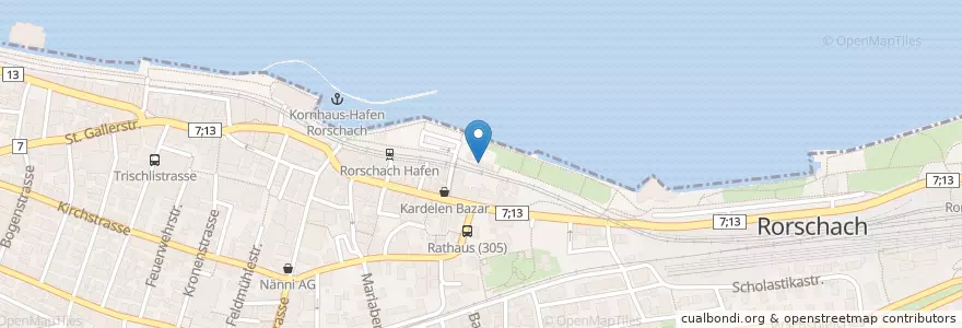 Mapa de ubicacion de Pavillon am See en Schweiz, Sankt Gallen, Wahlkreis Rorschach, Rorschach.