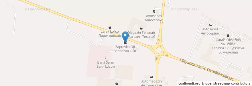 Mapa de ubicacion de ОЙЛ en Rusia, Distrito Federal Central, Óblast De Vorónezh, Россошанский Район, Городское Поселение Россошь.