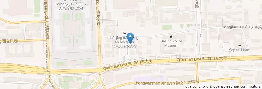 Mapa de ubicacion de Lost Heaven en China, Beijing, Hebei, 东城区.