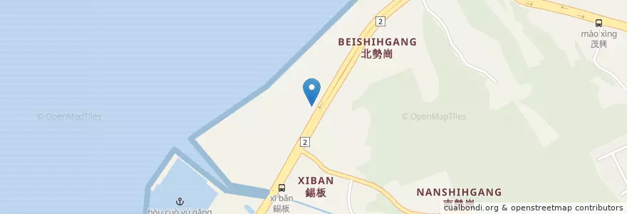 Mapa de ubicacion de Go Station 換電站 - 大嘉好加油站 en 臺灣, 新北市, 三芝區.