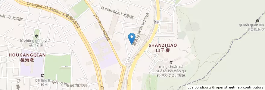 Mapa de ubicacion de Go Station 換電站 en تایوان, 新北市, تایپه, 士林區.