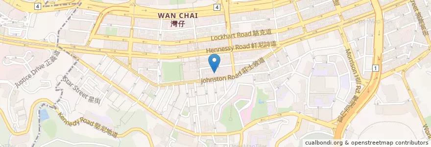 Mapa de ubicacion de 海皇粥店 en Çin, Guangdong, Hong Kong, Hong Kong Adası, Yeni Bölgeler, 灣仔區 Wan Chai District.