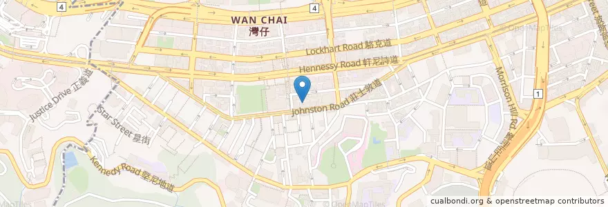 Mapa de ubicacion de Citibank en Chine, Guangdong, Hong Kong, Île De Hong Kong, Nouveaux Territoires, 灣仔區 Wan Chai District.