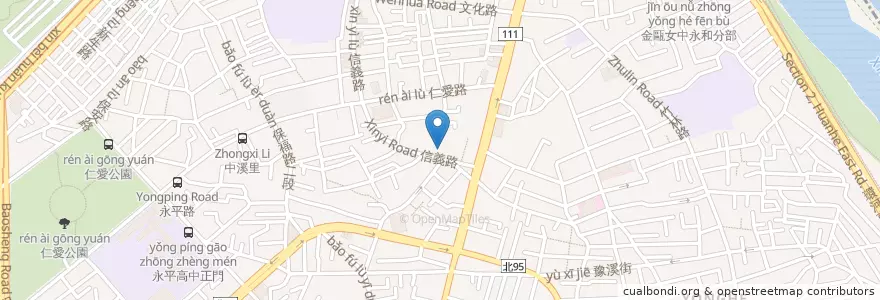 Mapa de ubicacion de 永和振興醫院 en 타이완, 신베이 시, 융허 구.