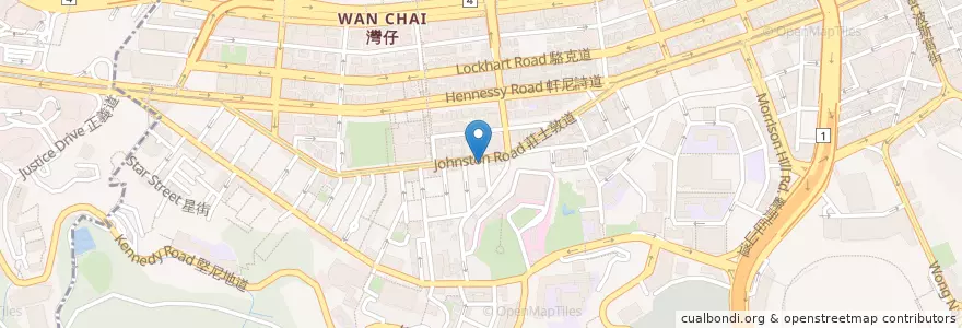 Mapa de ubicacion de 中國銀行 en China, Guangdong, Hongkong, Hong Kong Island, New Territories, 灣仔區 Wan Chai District.
