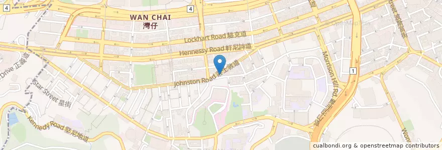 Mapa de ubicacion de 興業找換滙款公司 en الصين, غوانغدونغ, هونغ كونغ, جزيرة هونغ كونغ, الأقاليم الجديدة, 灣仔區 Wan Chai District.