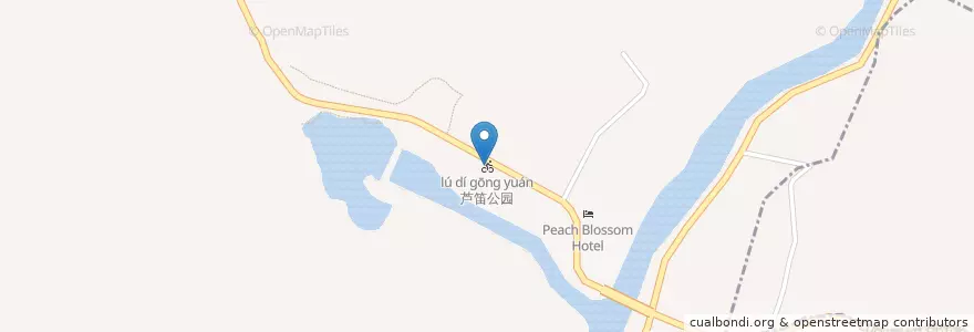Mapa de ubicacion de 芦笛公园 en چین, گوانگشی, 桂林市, 秀峰区.