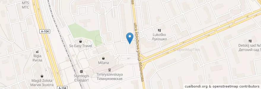Mapa de ubicacion de МКБ en Rusia, Distrito Federal Central, Москва, Северный Административный Округ, Тимирязевский Район, Бутырский Район.