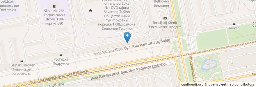 Mapa de ubicacion de МКБ en Russie, District Fédéral Central, Moscou, Северо-Западный Административный Округ.