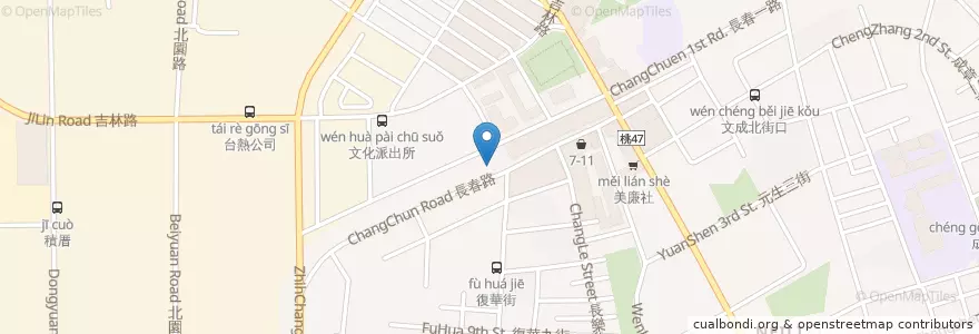 Mapa de ubicacion de 拉亞漢堡 en 台湾, 桃園市, 中壢区.