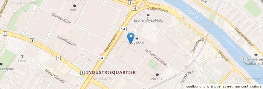 Mapa de ubicacion de Swiss Dental Center en Schweiz/Suisse/Svizzera/Svizra, Zürich, Bezirk Zürich, Zürich.