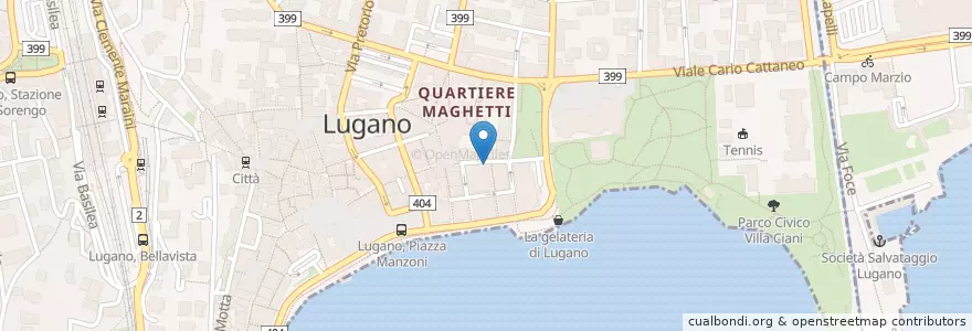 Mapa de ubicacion de Dr.Migliore en Schweiz, Tessin, Bezirk Lugano, Lugano, Circolo Di Lugano Ovest.